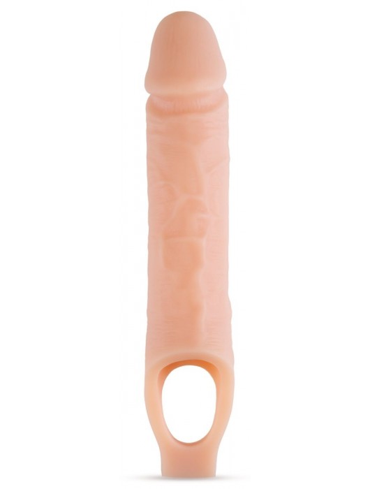 Телесный реалистичный фаллоудлинитель 10 Inch Silicone Cock Sheath Penis Extender - 25,4 см. - Blush Novelties - в Набережных Челнах купить с доставкой
