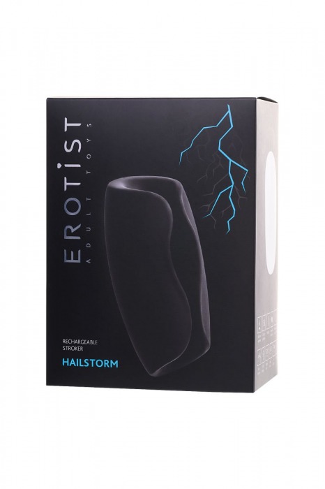 Черно-белый перезаряжаемый мастурбатор Erotist Hailstorm - Erotist Adult Toys - в Набережных Челнах купить с доставкой