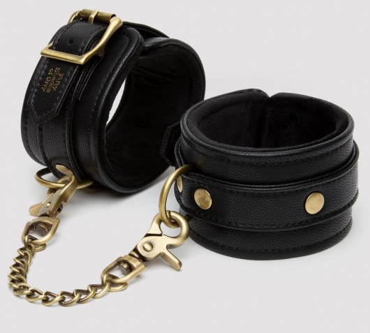 Черные оковы на ноги Bound to You Faux Leather Ankle Cuffs - Fifty Shades of Grey - купить с доставкой в Набережных Челнах