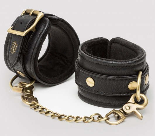 Черные наручники Bound to You Faux Leather Wrist Cuffs - Fifty Shades of Grey - купить с доставкой в Набережных Челнах