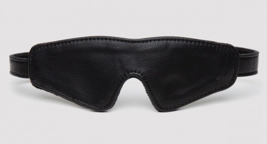 Черная плотная маска на глаза Bound to You Faux Leather Blindfold - Fifty Shades of Grey - купить с доставкой в Набережных Челнах