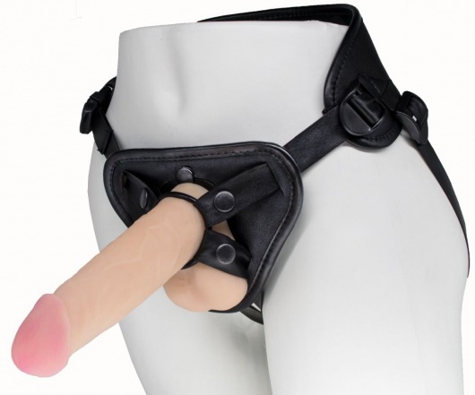 Пояс харнесс BEST UNI strap с 2 насадками - 18 и 22 см. - LOVETOY (А-Полимер) - купить с доставкой в Набережных Челнах