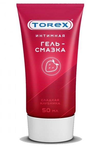 Смазка на водной основе TOREX  Сладкая клубника  - 50 мл. - Torex - купить с доставкой в Набережных Челнах