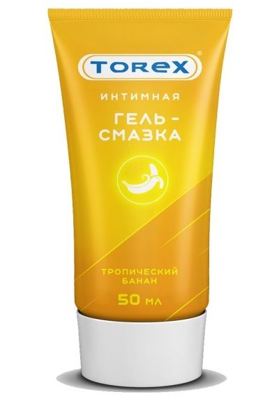 Смазка на водной основе TOREX  Тропический банан  - 50 мл. - Torex - купить с доставкой в Набережных Челнах