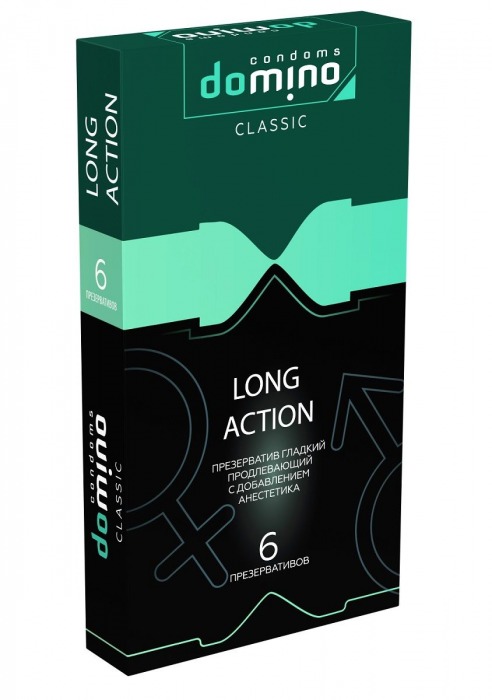 Презервативы с пролонгирующим эффектом DOMINO Classic Long action - 6 шт. - Domino - купить с доставкой в Набережных Челнах