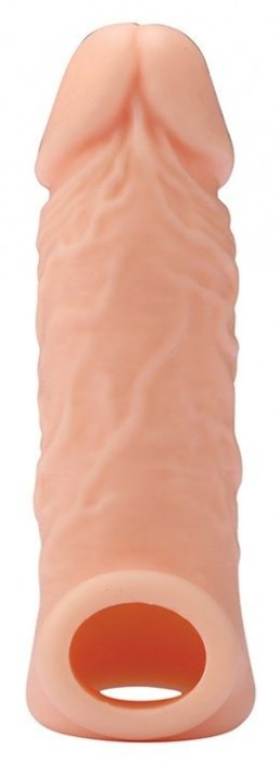 Телесная насадка EXTENDER WITH BALL STRAP 5.5 - 14 см. - Dream Toys - в Набережных Челнах купить с доставкой