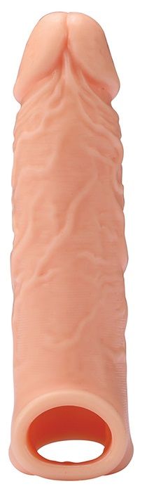 Телесная насадка EXTENDER WITH BALL STRAP 6.5 - 17 см. - Dream Toys - в Набережных Челнах купить с доставкой