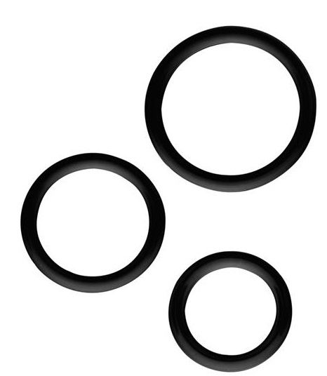 Набор из 3 эрекционных колец SILICONE COCKRINGS - Dream Toys - в Набережных Челнах купить с доставкой