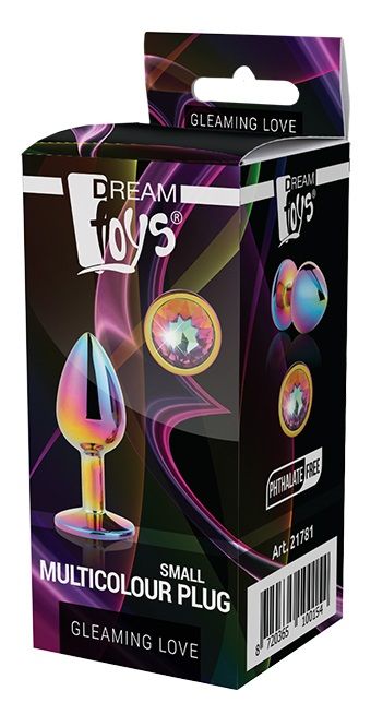 Голографическая анальная втулка с радужным кристаллом - 7,1 см. - Dream Toys - купить с доставкой в Набережных Челнах