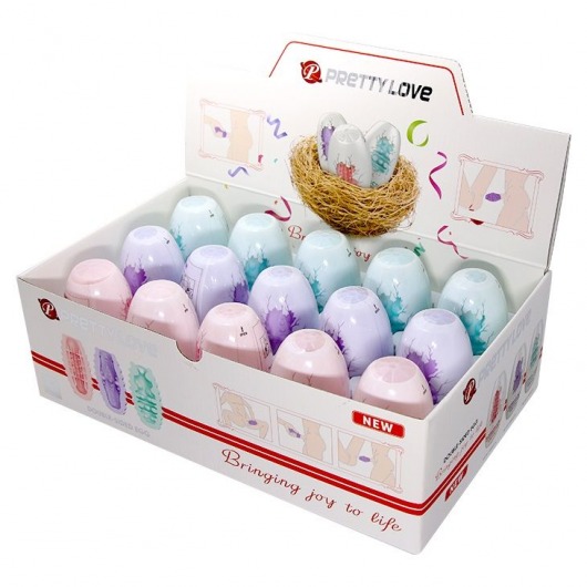 Набор из 15 мини-мастурбаторов Fantastic Egg Hard Boiled - Baile - в Набережных Челнах купить с доставкой