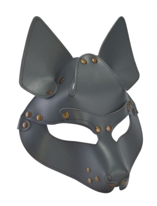 Серая маска Wolf с клепками - Sitabella - купить с доставкой в Набережных Челнах