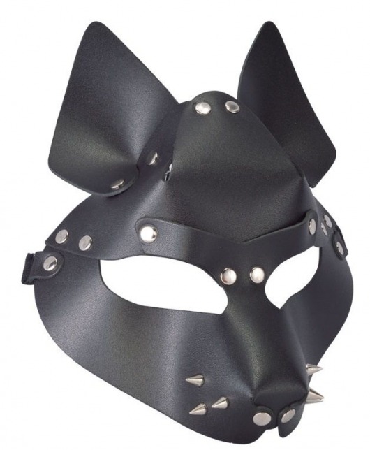 Черная маска Wolf с шипами - Sitabella - купить с доставкой в Набережных Челнах