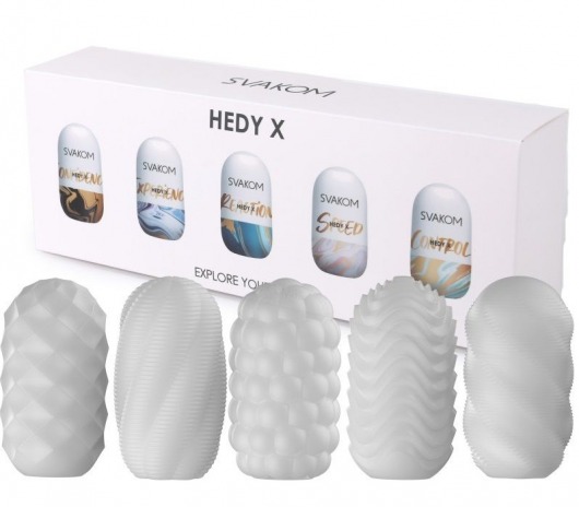 Набор из 5 мастурбаторов Hedy X5 Mixed - Svakom - в Набережных Челнах купить с доставкой