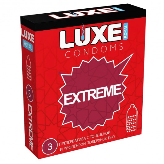 Текстурированные презервативы LUXE Royal Extreme - 3 шт. - Luxe - купить с доставкой в Набережных Челнах