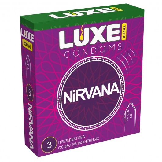 Презервативы с увеличенным количеством смазки LUXE Royal Nirvana - 3 шт. - Luxe - купить с доставкой в Набережных Челнах