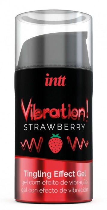 Жидкий интимный гель с эффектом вибрации Vibration! Strawberry - 15 мл. - INTT - купить с доставкой в Набережных Челнах