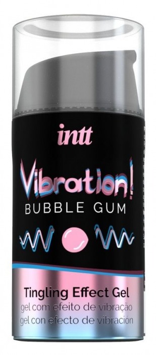Жидкий интимный гель с эффектом вибрации Vibration! Bubble Gum - 15 мл. - INTT - купить с доставкой в Набережных Челнах