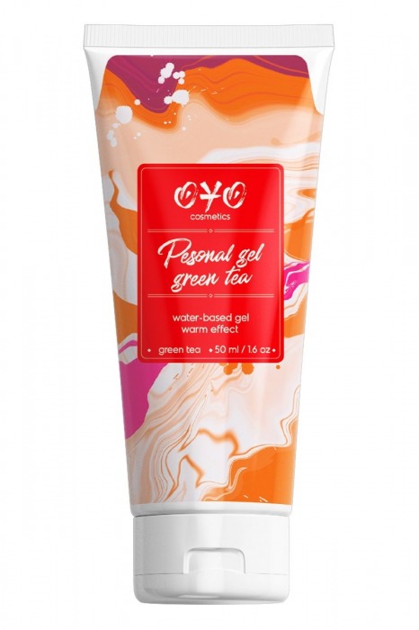 Интимная смазка на водной основе с согревающим эффектом OYO Personal Gel Green Tea - 50 мл. - OYO - купить с доставкой в Набережных Челнах
