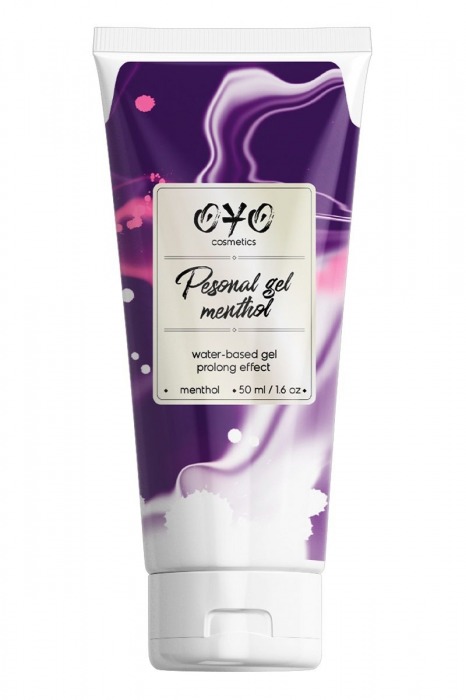 Интимная смазка на водной основе с пролонгирующим эффектом OYO Personal Gel Menthol - 50 мл. - OYO - купить с доставкой в Набережных Челнах