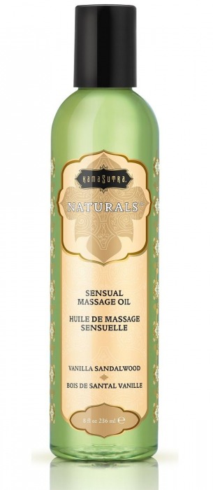 Массажное масло Naturals Vanilla Sandalwood с ароматом ванили и сандала - 236 мл. - Kama Sutra - купить с доставкой в Набережных Челнах