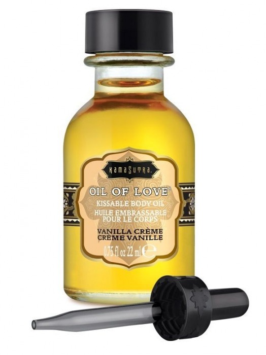 Масло для ласк с ароматом ванили Oil of Love Vanilla Creme - 22 мл. - Kama Sutra - купить с доставкой в Набережных Челнах