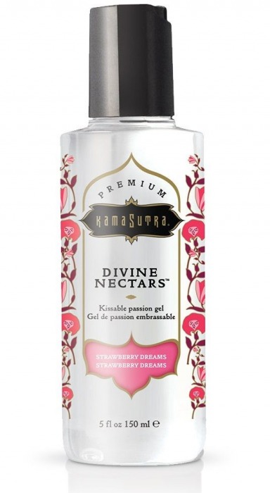Гель-лубрикант на водной основе Divine Nectars Strawberry Dream с ароматом клубники - 150 мл. - Kama Sutra - купить с доставкой в Набережных Челнах