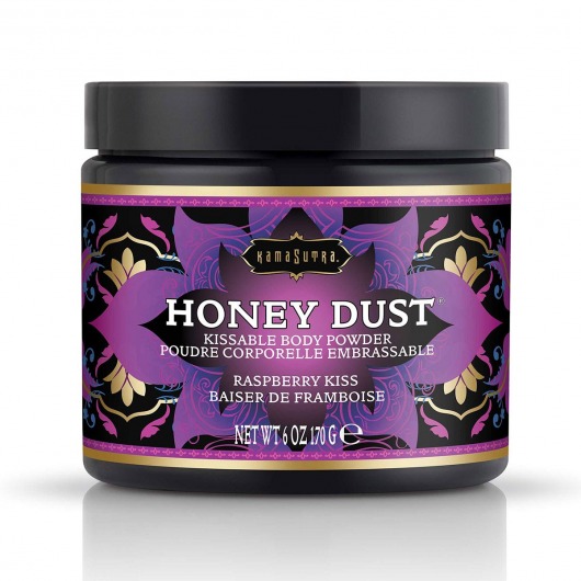 Пудра для тела Honey Dust Body Powder с ароматом малины - 170 гр. - Kama Sutra - купить с доставкой в Набережных Челнах