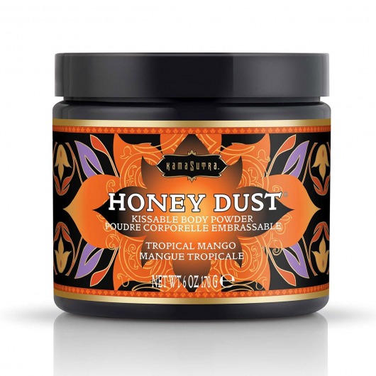 Пудра для тела Honey Dust Body Powder с ароматом манго - 170 гр. - Kama Sutra - купить с доставкой в Набережных Челнах