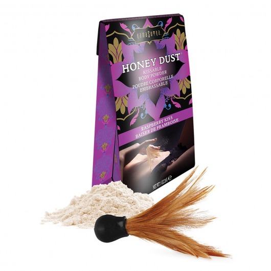 Пудра для тела Honey Dust Body Powder с ароматом малины - 28 гр. - Kama Sutra - купить с доставкой в Набережных Челнах