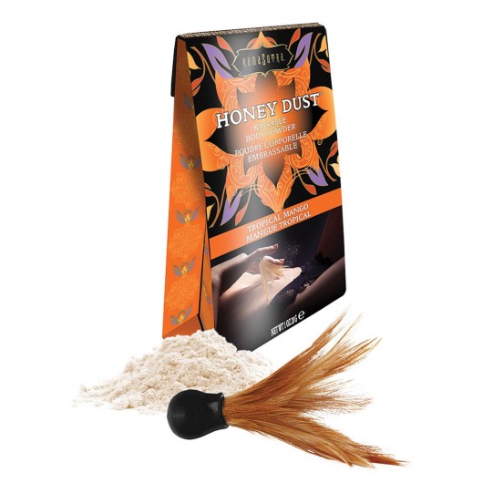 Пудра для тела Honey Dust Body Powder с ароматом манго - 28 гр. - Kama Sutra - купить с доставкой в Набережных Челнах