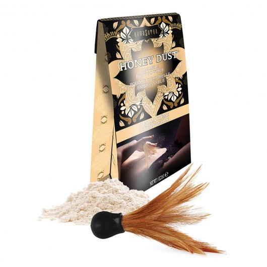 Пудра для тела Honey Dust Body Powder с ароматом ванили - 28 гр. - Kama Sutra - купить с доставкой в Набережных Челнах