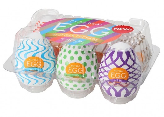 Набор из 6 мастурбаторов Tenga EGG IV с различным рельефом - Tenga - в Набережных Челнах купить с доставкой