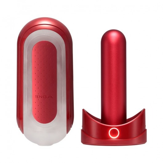 Красный мастурбатор Flip Zero Red   Warmer с подогревом - Tenga - в Набережных Челнах купить с доставкой