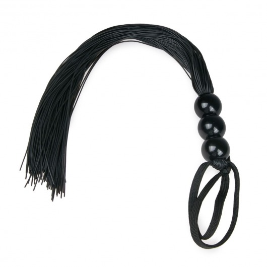 Черная силиконовая плеть Silicone Whip - 32 см. - Easy toys - купить с доставкой в Набережных Челнах