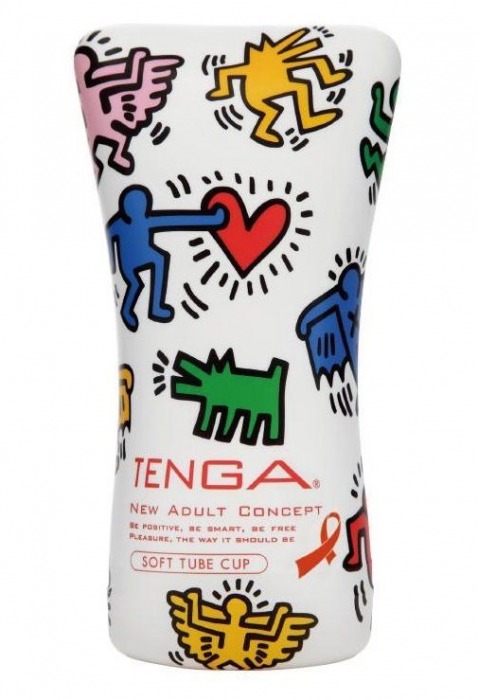 Мастурбатор-туба Keith Haring Soft Tube CUP - Tenga - в Набережных Челнах купить с доставкой