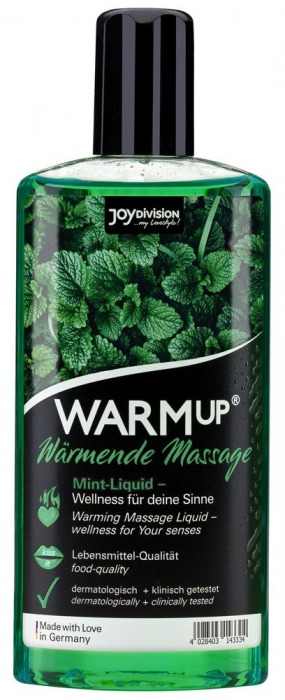 Массажное масло WARMup Mint с ароматом мяты - 150 мл. - Joy Division - купить с доставкой в Набережных Челнах