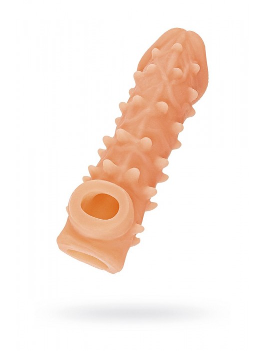 Телесная закрытая насадка с пупырышками Cock Sleeve Size S - 13,8 см. - KOKOS - в Набережных Челнах купить с доставкой