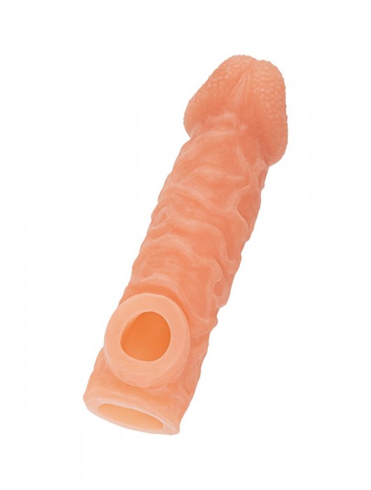 Телесная закрытая насадка с шершавой головкой Cock Sleeve Size S - 13,8 см. - KOKOS - в Набережных Челнах купить с доставкой