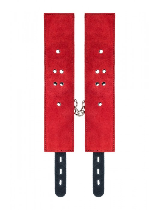 Красно-черные оковы на ноги из кожи - ToyFa - купить с доставкой в Набережных Челнах