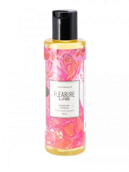 Массажное масло Pleasure Lab Delicate с ароматом пиона и пачули - 100 мл. - Pleasure Lab - купить с доставкой в Набережных Челнах