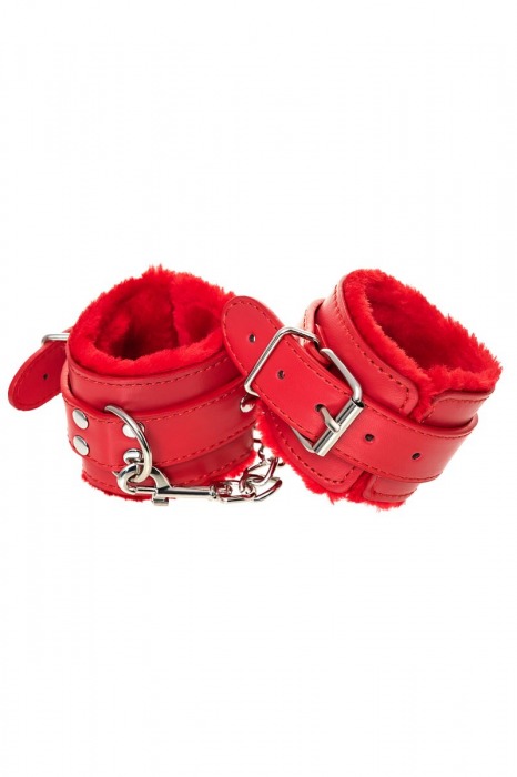 Красные наручники Anonymo из искусственной кожи - ToyFa - купить с доставкой в Набережных Челнах