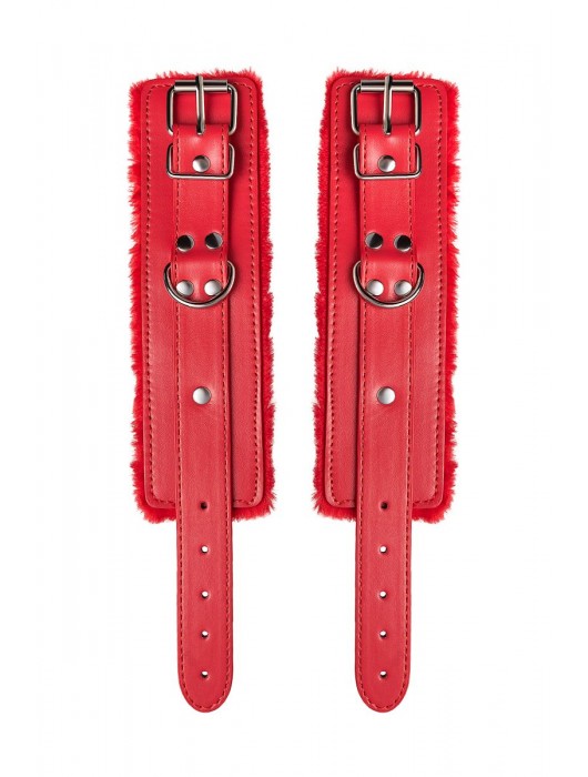 Красные наручники Anonymo из искусственной кожи - ToyFa - купить с доставкой в Набережных Челнах