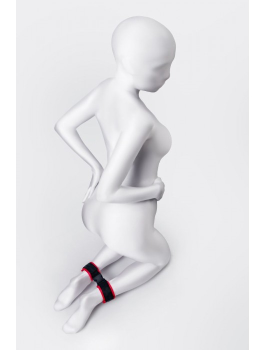 Красно-черные велюровые оковы Anonymo - ToyFa - купить с доставкой в Набережных Челнах