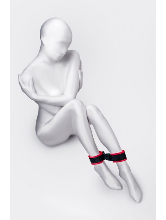 Красно-черные велюровые оковы Anonymo - ToyFa - купить с доставкой в Набережных Челнах