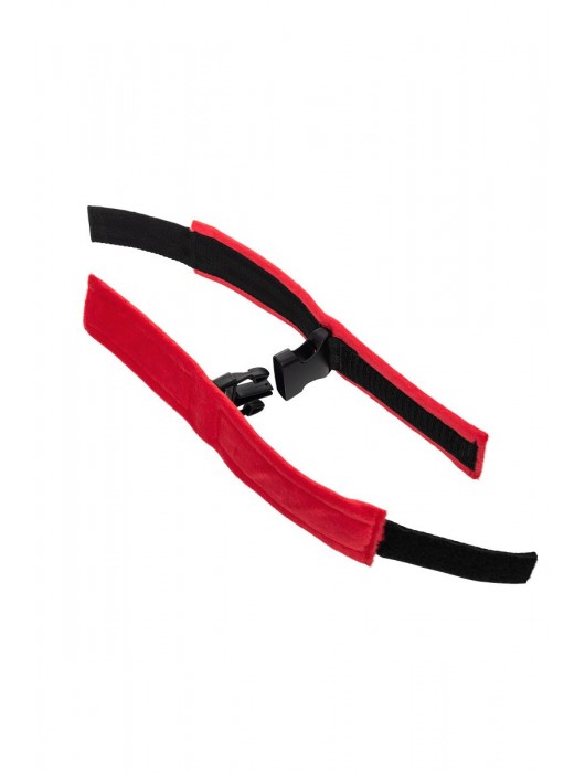 Красно-черные велюровые оковы Anonymo - ToyFa - купить с доставкой в Набережных Челнах