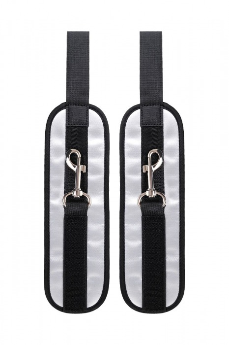 Серебристо-черные наручники Anonymo - ToyFa - купить с доставкой в Набережных Челнах