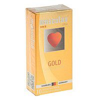 Презервативы Masculan Ultra Gold с золотым напылением и ароматом ванили - 10 шт. - Masculan - купить с доставкой в Набережных Челнах