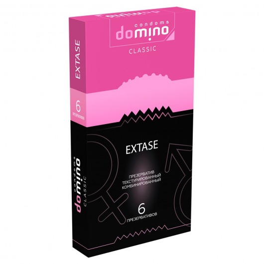 Презервативы с точками и рёбрышками DOMINO Classic Extase - 6 шт. - Domino - купить с доставкой в Набережных Челнах