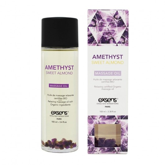 Органическое массажное масло AMETHYST SWEET ALMOND - 100 мл. - Exsens - купить с доставкой в Набережных Челнах