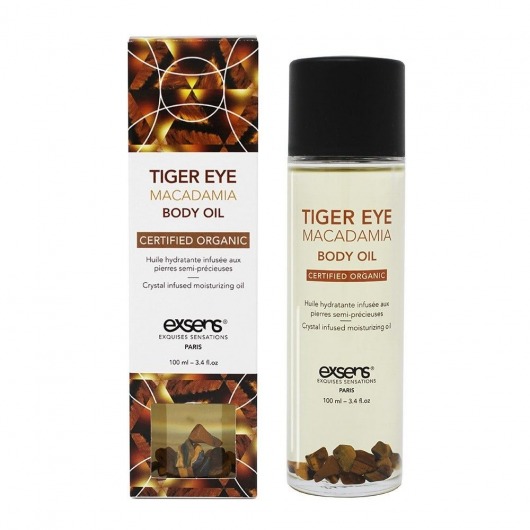 Органическое массажное масло TIGER EYE MACADAMIA - 100 мл. - Exsens - купить с доставкой в Набережных Челнах